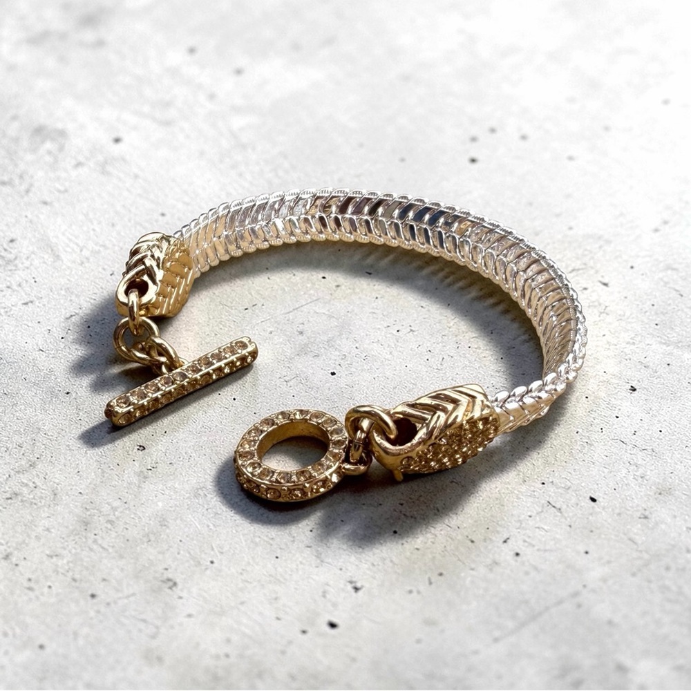 Banana Republic Mixed Metal Toggle Bracelet